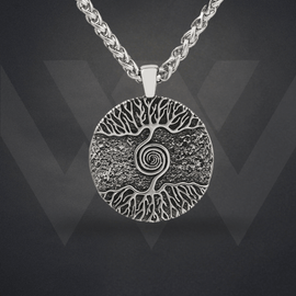 Yggdrasil Life Spiral Necklace