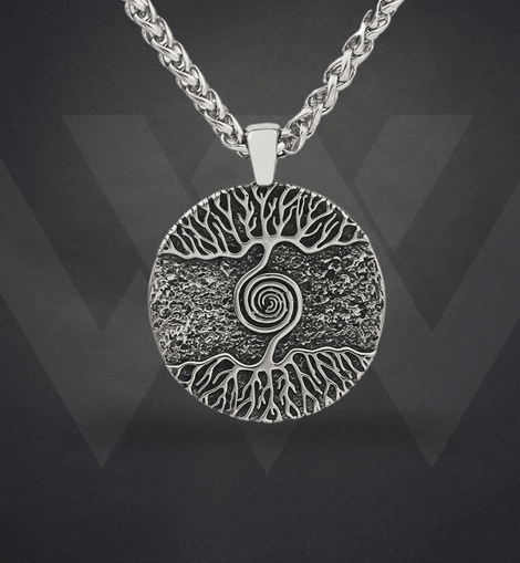 Yggdrasil Life Spiral Necklace