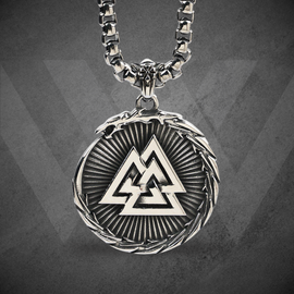 Valknut Power Emblem Necklace