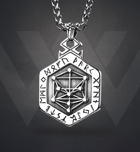 Sacred Geometry Shield Necklace