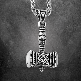 Sleek Mjölnir Necklace