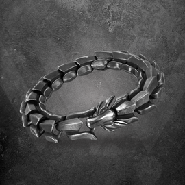 Sterling Twisted Armor Bracelet