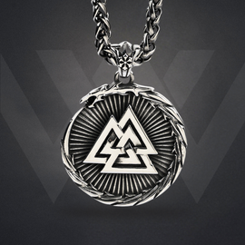 Valknut Power Emblem Necklace