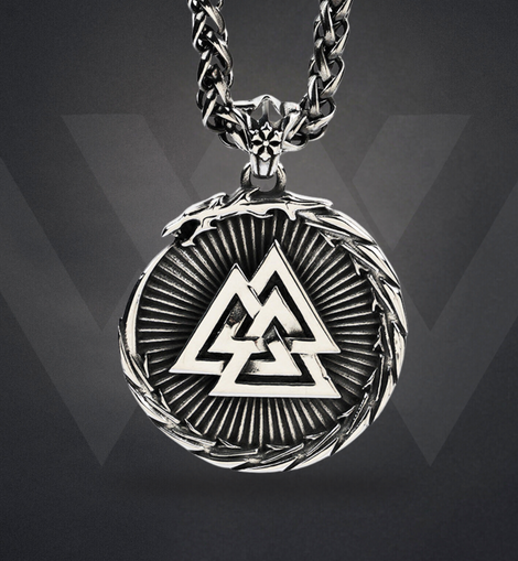 Valknut Power Emblem Necklace